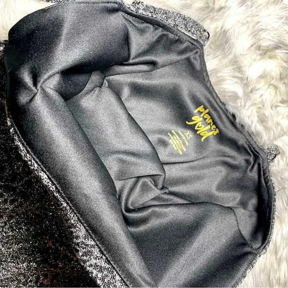 Sparkle Black Leopard Metallic Midi Dress - Picture 6 of 6